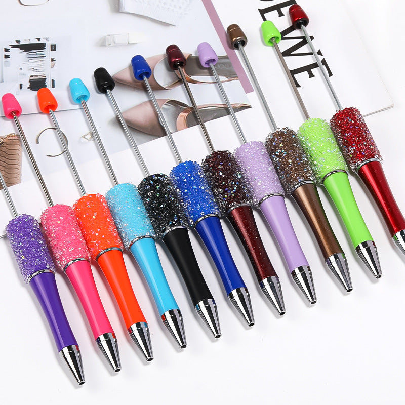 Creative Star Sugar pen diy beaded pen Handmade bead pen Ballpoint pen