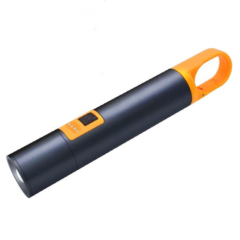 Outdoor camping multi-function keychain light USB charging flashlight