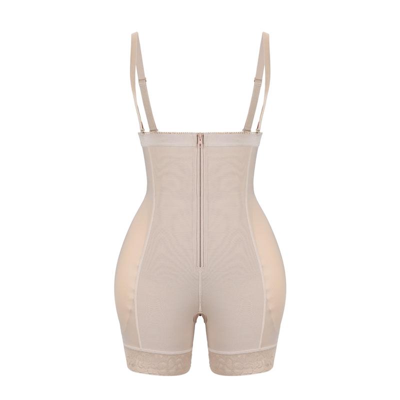 Slim-fit one-piece Corset zipper and breasted one-piece corset Waist and hip pad trans sexy body slimming pants Hip lift pants 001 Shapewear Womenswear