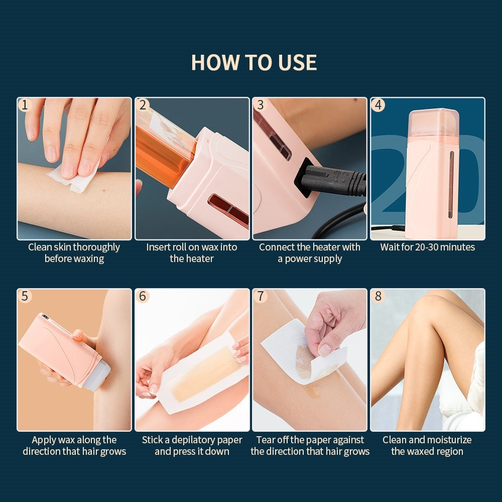 Small hot wax machine portable direct hand-held hot wax hair removal instrument Mini wax dissolving wax therapy machine