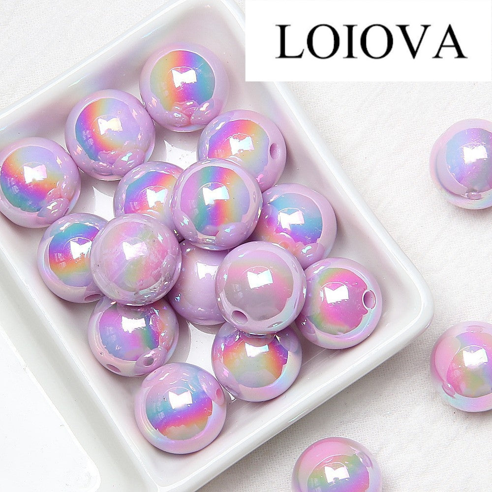 LOIOVA DIY Cute Acrylic Beads Christmas and New Year gifts